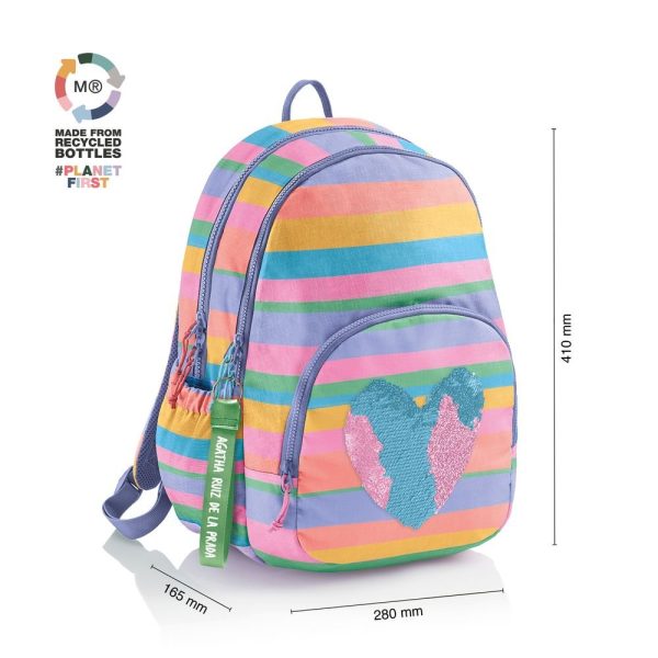 MOCHILA MIQUELRIUS ESCOLAR TRIPLE 41X28 OSLO ARP COLORFUL - Imagen 2