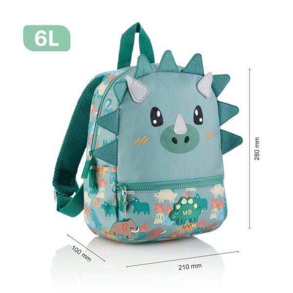 MOCHILA MIQUELRIUS GUARDERIA 28X21 RECICLADA DINO ROAR - Imagen 2