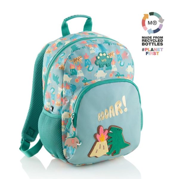 MOCHILA MIQUELRIUS INFANTIL DOBLE LONDON RECICLADA 35X25 DINO ROAR