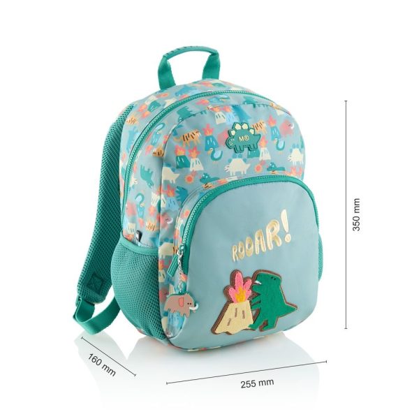 MOCHILA MIQUELRIUS INFANTIL DOBLE LONDON RECICLADA 35X25 DINO ROAR - Imagen 2