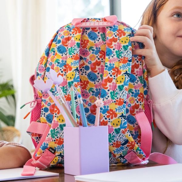 MOCHILA MIQUELRIUS INFANTIL DOBLE LONDON RECICLADA 35X25 MATISSE CATS - Imagen 3