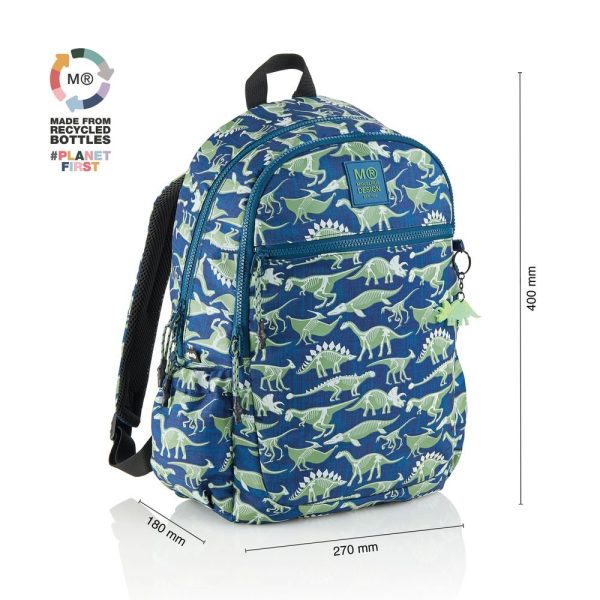 MOCHILA MIQUELRIUS ESCOLAR TRIPLE 42X28 LISBOA FOSSIL - Imagen 2