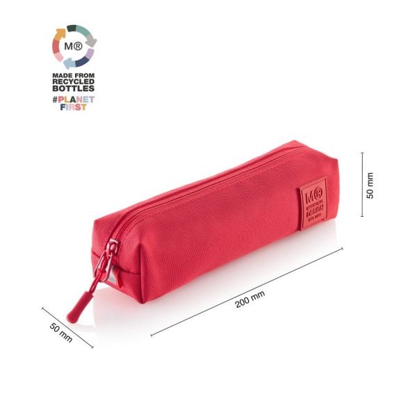 ESTUCHE MIQUELRIUS RECTANGULAR RECICLADO RAW ROJO - Imagen 2