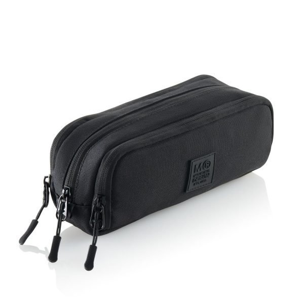 ESTUCHE MIQUELRIUS TRIPLE CON ORGANIZADOR RECICL. RAW NEGRO