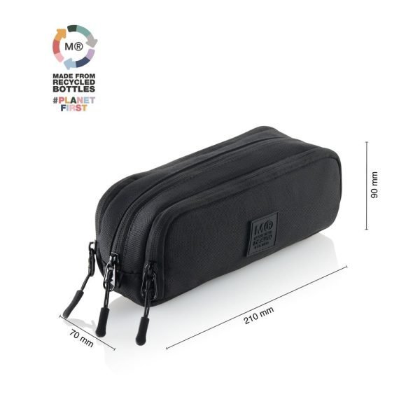 ESTUCHE MIQUELRIUS TRIPLE CON ORGANIZADOR RECICL. RAW NEGRO - Imagen 2