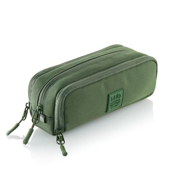 ESTUCHE MIQUELRIUS TRIPLE CON ORGANIZADOR RECICL. RAW VERDE