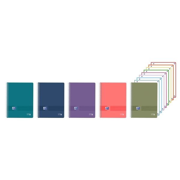 CUADERNO EUROPEANBOOK8 OXFORD 5X5 +MARCADORES FLUOR 4U AZUL AQUA - Imagen 5