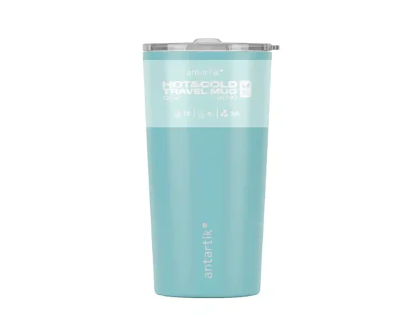 VASO TÉRMICO ANTARTIK TAPA HERMÉTICA 520ML CELESTE PASTEL