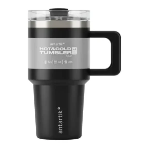 VASO TÉRMICO ANTARTIK CON ASA 570ML NEGRO