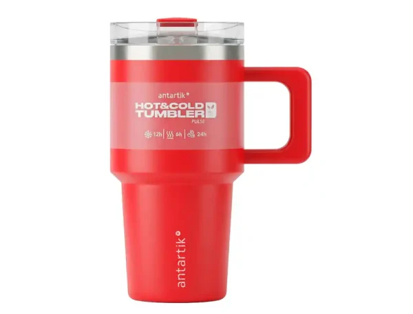 VASO TÉRMICO ANTARTIK CON ASA 570ML ROJO