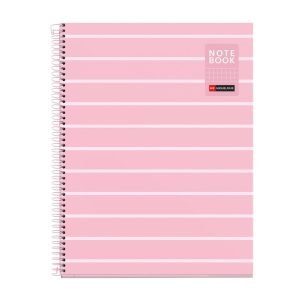 CUADERNO ESPIRAL MIQUELRIUS A4 CUADROS 80H BETWEEN THE LINES ROSA