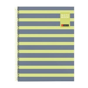 CUADERNO ESPIRAL MIQUELRIUS A4 CUADROS 80H BETWEEN THE LINES LIMON