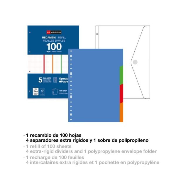 PORTABLOC MIQUELRIUS POLYFOAM C/RECAM. BETWEEN THE LINES AZUL - Imagen 3