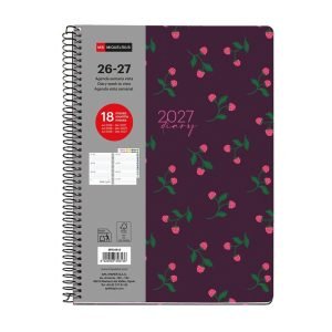 AGENDA 18 MESES PLUS MIQUELRIUS 26/27 A5 S/V BERRIES
