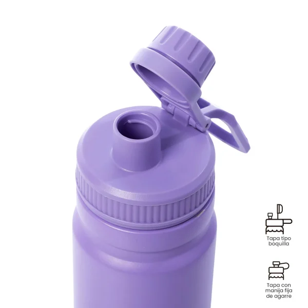 BOTELLA ISOTÉRMICA TOTTO 550ML MORADA - Imagen 2