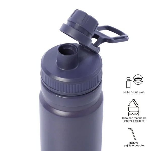 BOTELLA ISOTÉRMICA TOTTO 550ML AZUL MARINO - Imagen 3