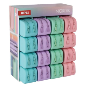 ESTUCHE APLI SILICONA DOBLE NORDIK PASTEL (ELEGIR COLOR)