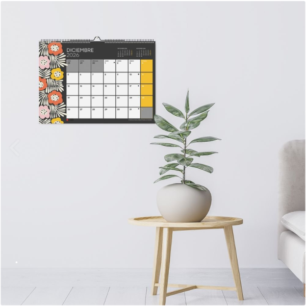 CALENDARIO ESCOLAR MIQUELRIUS PARED A3 HUTTER FLOWER 26/27 - Imagen 5