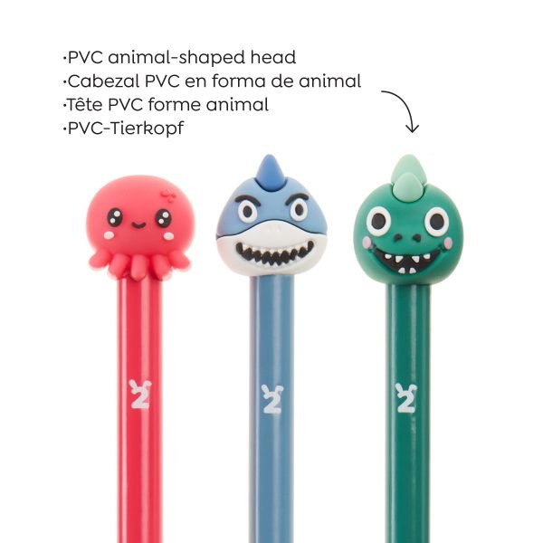 SET 3 LÁPICES BACK2FUN OCEAN FRIENDS - Imagen 3