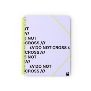 CARPETA FUNDAS ESPIRAL CARCHIVO 20 UND. DO NOT CROSS MAUVE