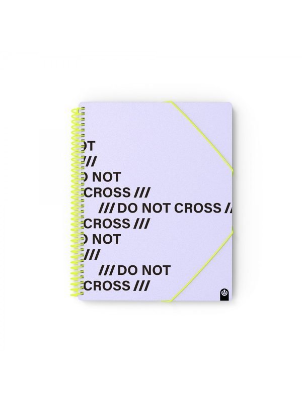 CARPETA FUNDAS ESPIRAL CARCHIVO 20 UND. DO NOT CROSS MAUVE