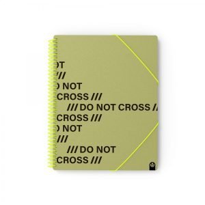 CARPETA FUNDAS ESPIRAL CARCHIVO 20 UND. DO NOT CROSS ARMY GREEN