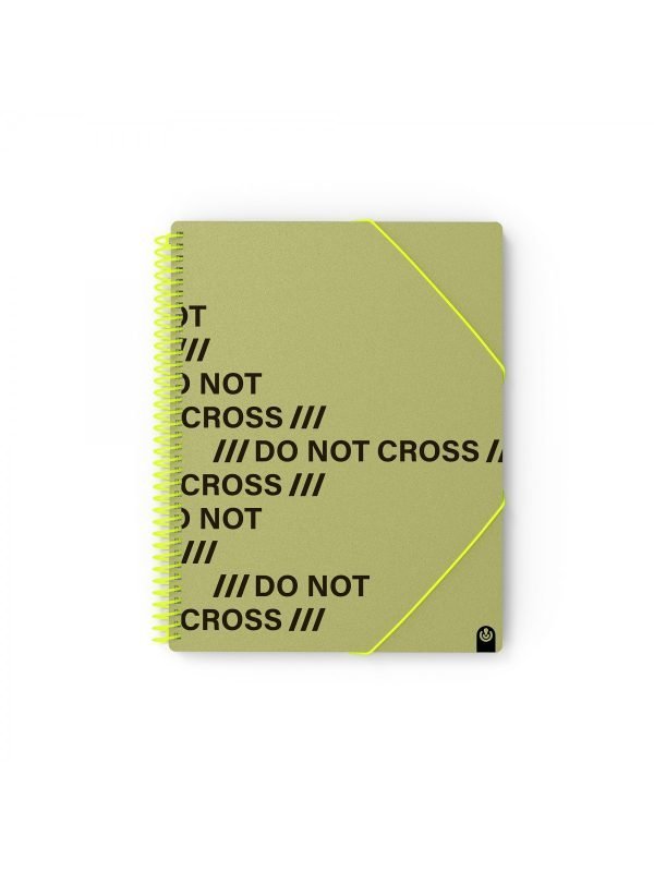 CARPETA FUNDAS ESPIRAL CARCHIVO 40 UND. DO NOT CROSS ARMY GREEN