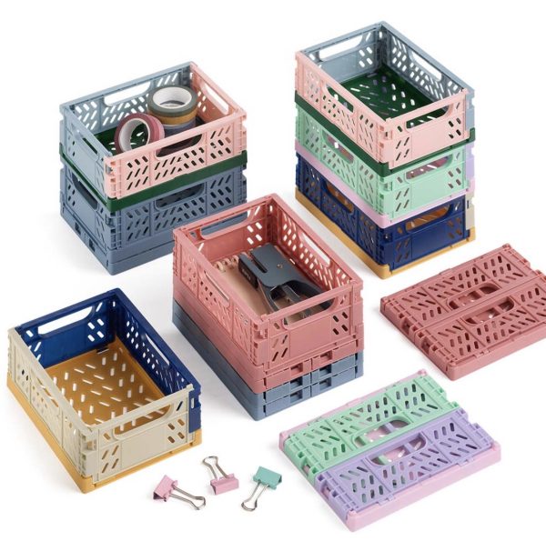 CAJA PLEGABLE Y APILABLE APLI COLOR ROSA - Imagen 4