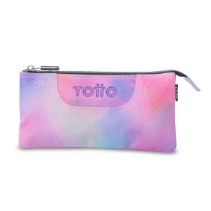 ESTUCHE TOTTO TRIPLE TABLERO GLITTER MULTICOLOR