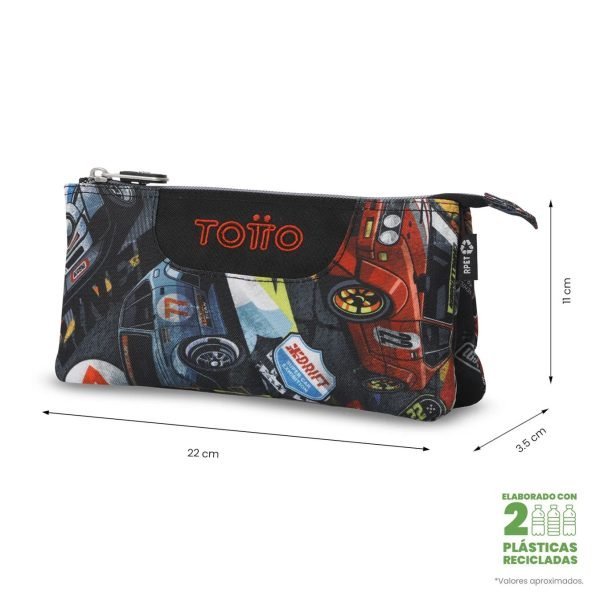 ESTUCHE TOTTO TRIPLE TABLERO COCHES - Imagen 2