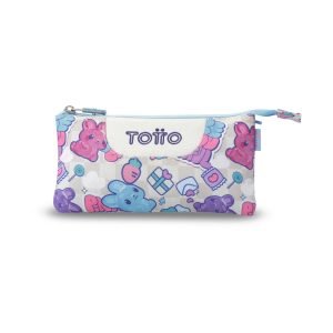 ESTUCHE TOTTO TRIPLE TABLERO STICKER PASTEL