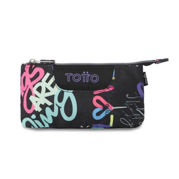 ESTUCHE TOTTO TRIPLE GRAFITI NEÓN