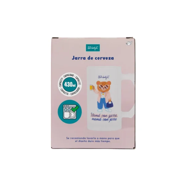 JARRA DE CERVEZA MR WONDERFUL MAMÁ CON GARRA, MAMÁ CON JARRA - Imagen 3