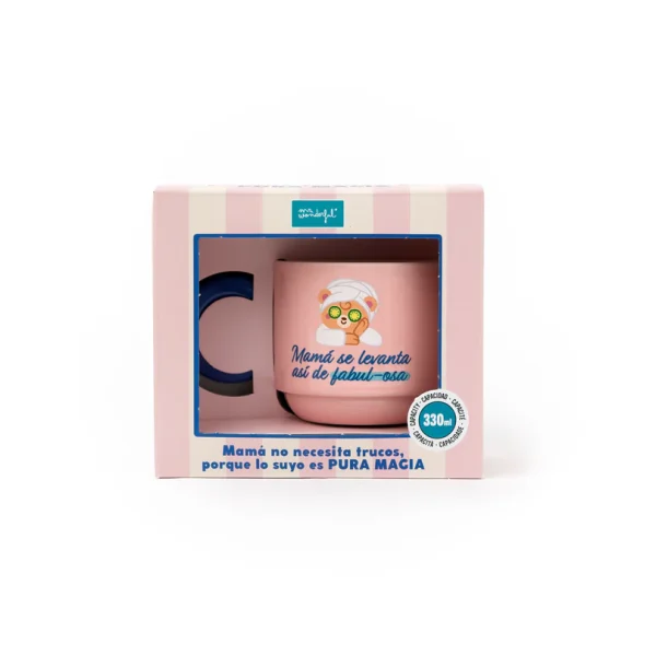 TAZA APILABLE MR WONDERFUL MAMÁ SE LEVANTA ASÍ DE FABULOSA - Imagen 2