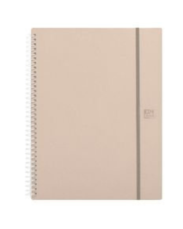CARPETA FUNDAS ESPIRAL OXFORD 40 UND. FOREST BEIGE