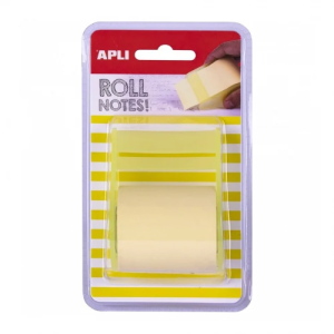 NOTAS ADHESIVAS APLI ROLL NOTES 8Mx50mm PASTEL AMARILLO