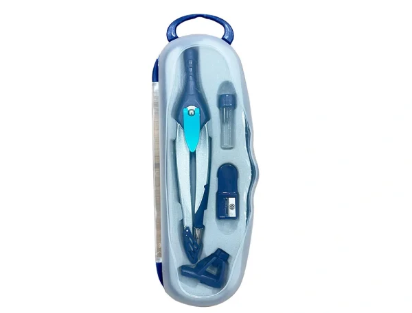 COMPÁS LIDERPAPEL LOCK DEVICE CON ADAPTADOR AZUL OSCURO