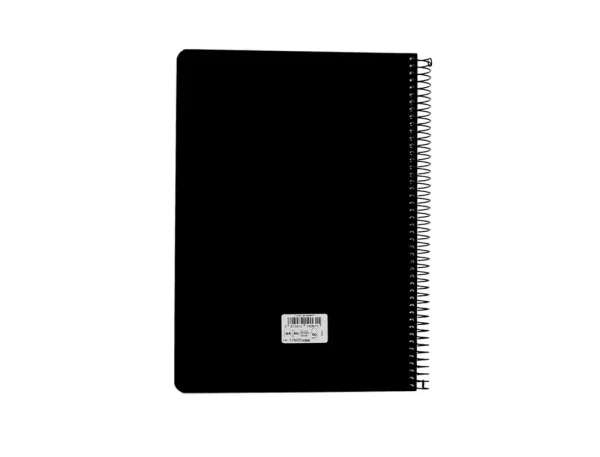 CUADERNO ESPIRAL ANTARTIK A4 CUADROS 80H POLYFOAM COLOR NEGRO - Imagen 3