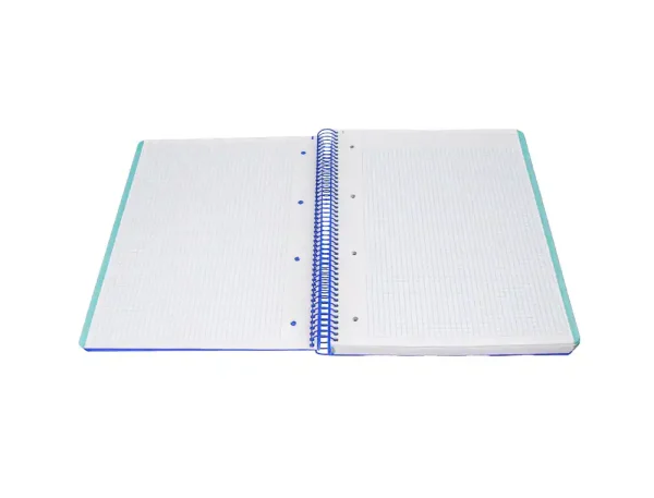 CUADERNO ESPIRAL ANTARTIK A4 CUADROS MICROPERFORADO 120H POLYFOAM COLOR AZUL - Imagen 5