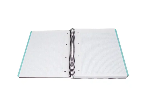 CUADERNO ESPIRAL ANTARTIK A4 CUADROS MICROPERFORADO 120H POLYFOAM COLOR NEGRO - Imagen 5