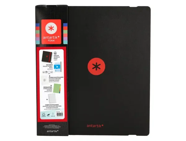 PORTABLOC ANTARTIK POLYFOAM C/RECAM. COLOR NEGRO Y ROJO