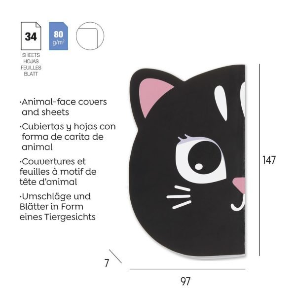 SET 2 CUADERNOS BACK2FUN GATITA Y PERRITO - Imagen 2