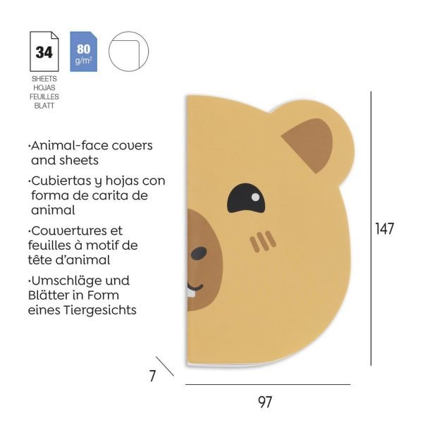 SET 2 CUADERNOS BACK2FUN PANDA Y CAPIBARA - Imagen 2