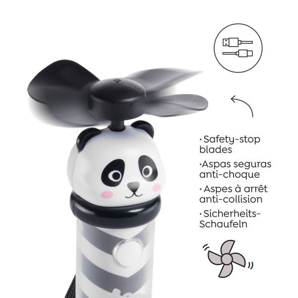MINI VENTILADOR FAN-TASTIC BACK2FUN NEGRO - Imagen 3