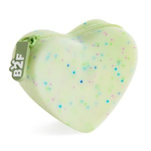 MONEDERO SILICONA BACK2FUN CORAZÓN VERDE