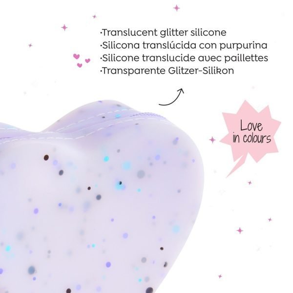 MONEDERO SILICONA BACK2FUN CORAZÓN MORADO - Imagen 4