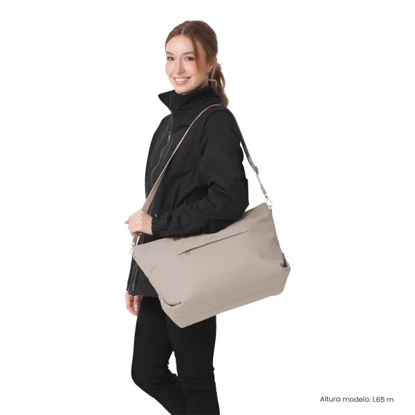 BOLSO TOTTO MADRID BEIGE - Imagen 2