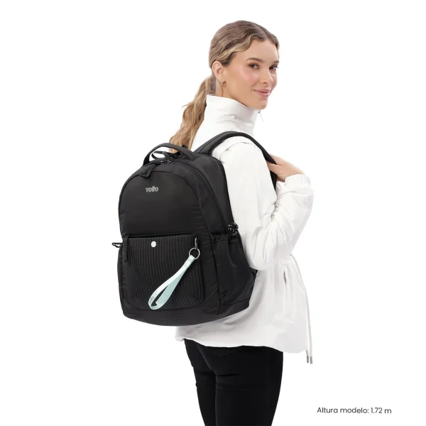 MOCHILA MORRAL PRAGA M NEGRA - Imagen 2