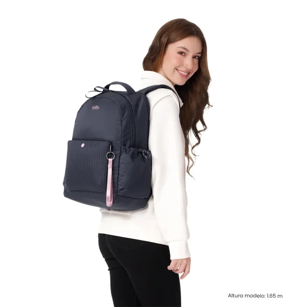 MOCHILA MORRAL PRAGA M AZUL - Imagen 2