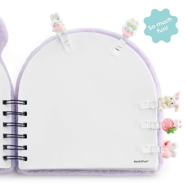 SET PINZAS 5UND. CLIP&CALM BACK2FUN CONEJITO MORADO - Imagen 4